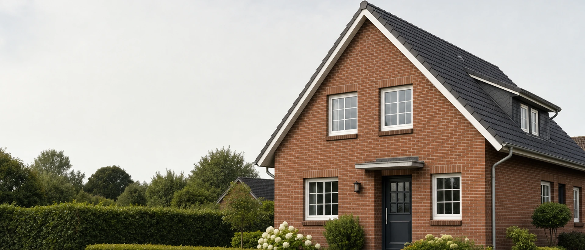 Norddeutsches Wohnhaus als Sinnbild für strukturierte Energieberatung im Bestand.