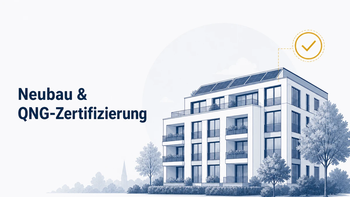 Neubauprojekt als Sinnbild für QNG-Audits und nachhaltige Zertifizierungsbegleitung.